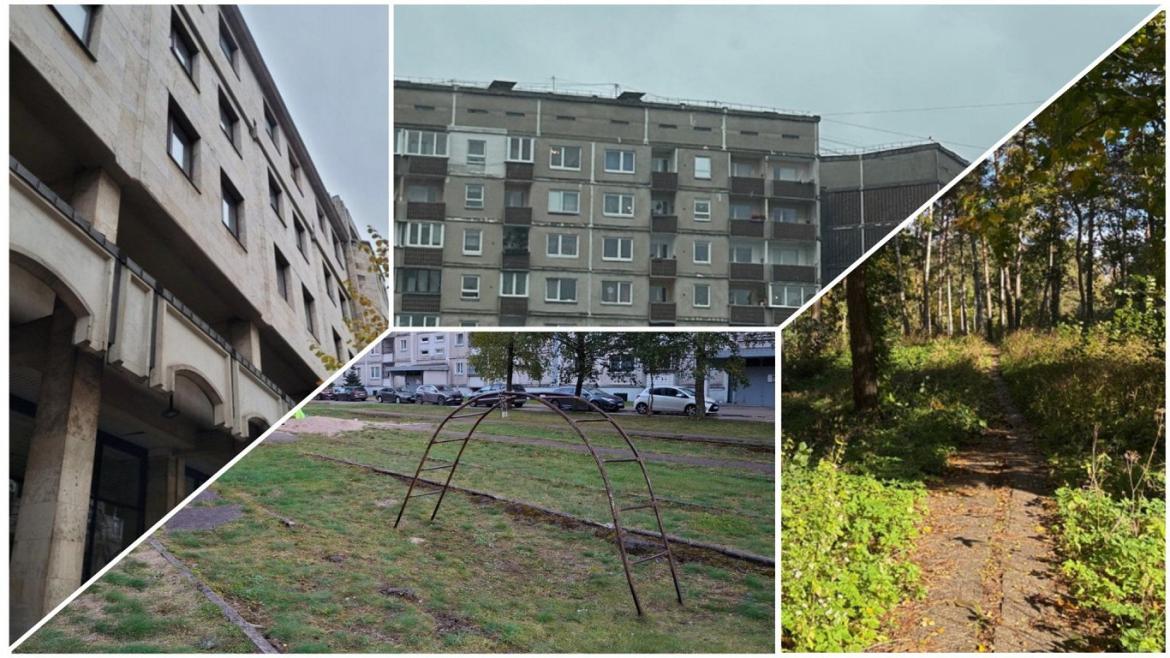 fotokolāža ar pilsētas ainavām