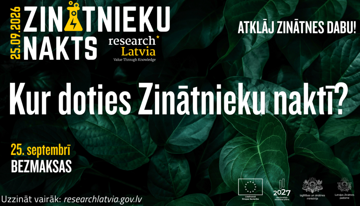 Zinātnieku nakts reklāmas plakāts