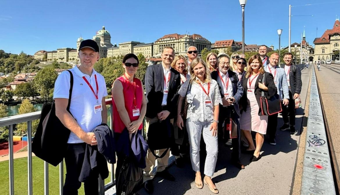 Latvijas delegācija Šveicē