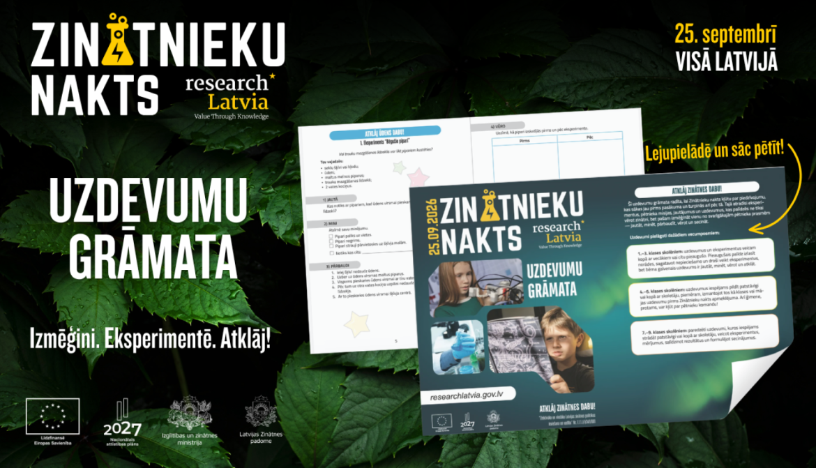 Zinātnieku nakts reklāmas plakāts